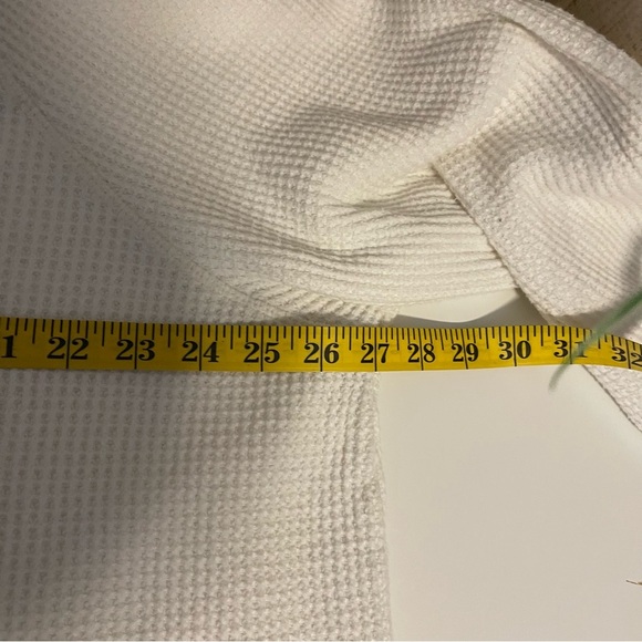 Old Navy Cream & Brown Waffle Knit Long Sleeve Size 2XL - Picture 9 of 9